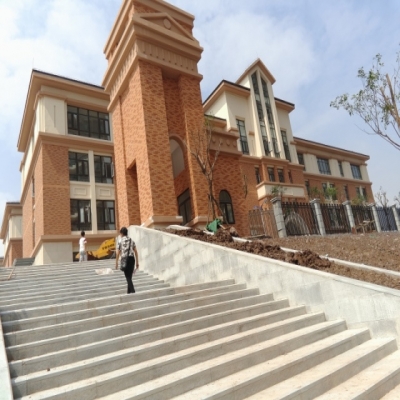 重慶市兩江小學(xué)外墻軟瓷，外墻干掛石材